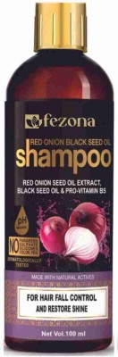 FEZONA Red Onion Black Seed Oil Shampoo With Red Onion Seed Oil Extract, Black Seed Oil(100 ml)