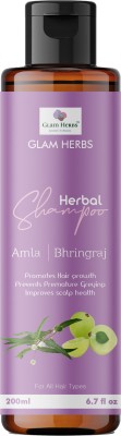 GLAM HERBS Amla bhringraj Shampoo Hair Cleanser|Hair Growth Promoter (pack of 2) Hair wash(200 ml)