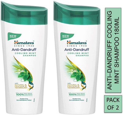 HIMALAYA Anti-Dandruff Cooling Mint Shampoo 180ml (Pack of 2)(360 ml)
