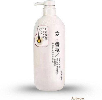 ACTIWOW Sakura Japanese Shampoo For Damaged Hair, With Anti-Itch Formula(300 ml)