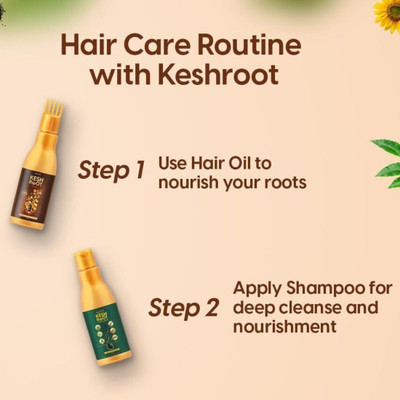 KESH ROOT Shampoo and oil 100ML Hair FAall Control Shampoo and oil with Bhringraj 2(100 ml)