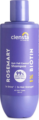 Clensta Rosemary Hair Fall Control Shampoo with Rosemary & Biotin for Reducing Hair Loss(250 ml)