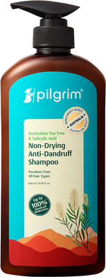 Pilgrim Australian Tea Tree & Salicylic Acid Non-Drying Anti-Dandruff Shampoo(650 ml)