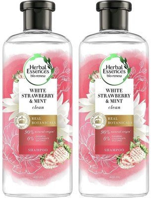 Herbal Essences Bio Renew White Strawberry & Sweet Mint Shampoo 400 ML Pack Of 2(800 ml)