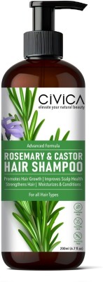 CIVICA Natural Rosemary & Castor Hair Shampoo(200 ml)