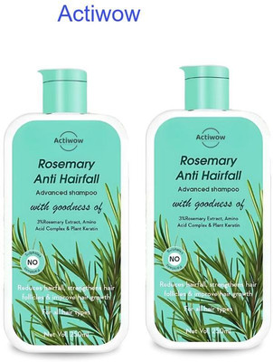 ACTIWOW Rosemary Shampoo For Adding Fullness to Thinning Hair and Reducing Fall A001(500 ml)