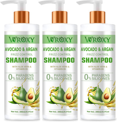 Wroxy Avocado & Argan Shampoo For Frizz Control(600 ml)