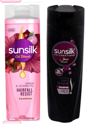 SUNSILK Stunning Black Shine Shampoo 170ml + onion shampoo 170mls(340 ml)