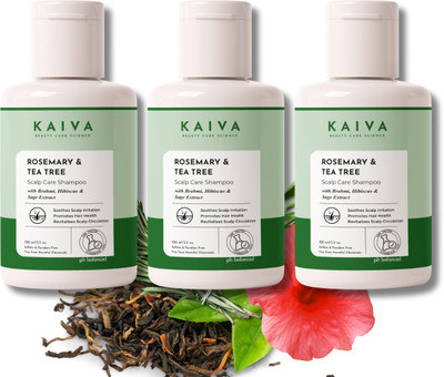 Kaiva Bhringraj and Shikakayi Shampoo | Reduces Dandruff | Nourishes Scalp (Pack of 3)(100 ml)