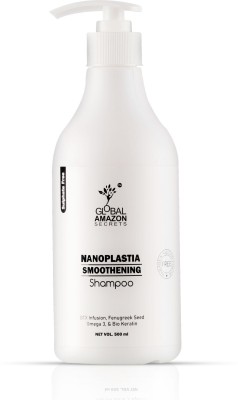 Global Amazon Secrets Nanoplastia Smoothening Shampoo with Omega 3 & Bio Keratin to support your scalp(500 ml)