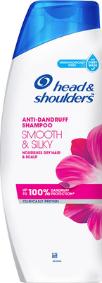 HEAD & SHOULDERS Smooth and Silky Anti-Dandruff Shampoo for Women & Men(340 ml)