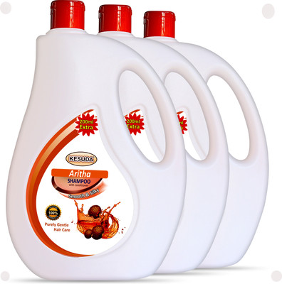 KESUDA Advanced Formulated Natural Aritha Shampoo With Pure Extract For Anti Hair fall(3 L)