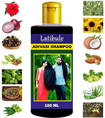 Latibule Adivasi best ayurvedic Herbal Hair shampoo,Strengthening Hair shampoo(100 ml)
