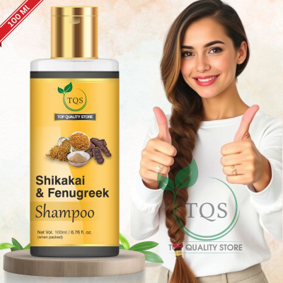 Top Quality Store Fenugreek Anti-Hair Fall Shampoo with Shikaki for Reducing Hair Loss & Breakage(100 ml)