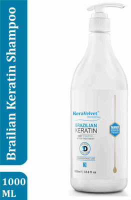 KeraVelvet Professional Global Secret Brazilian Keratin Hair Shampoo 1000 ml(1000 ml)