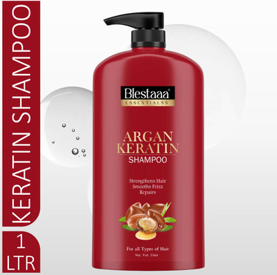 blestaaa essentialss ARGAN WITH KARATIN SHAMPOO FOR ANTI HAIR FALL CONTROAL FOR MEN WOMEN.(1 L)