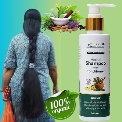 Kumbhani Amla Reetha & Shikakai Ayurvedic Shampoo With Natural Conditioner(200 ml)
