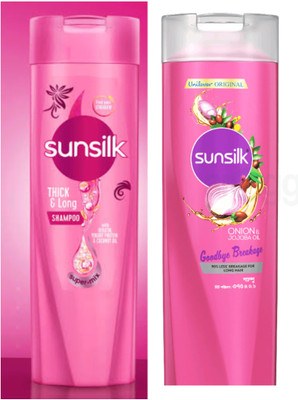 SUNSILK Lusciously Thick & Long Shampoo 173ml + onion shampoo 170mls(343 ml)