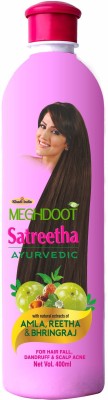 MEGHDOOT Ayurvedic Satreetha Shampoo for Dandruff and Scalp Acne, 400ml, Pack of 1(400 ml)