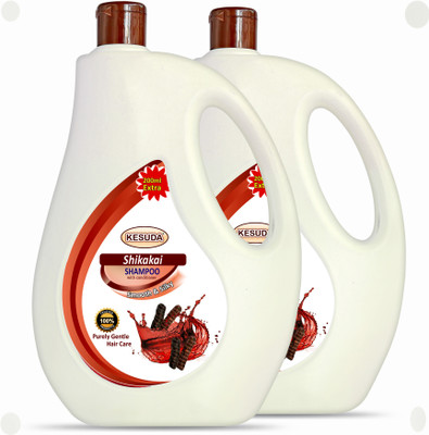 KESUDA Advanced Natural Shikakai Shampoo With Pure Extract For Strong And Shiney Hair(2 L)