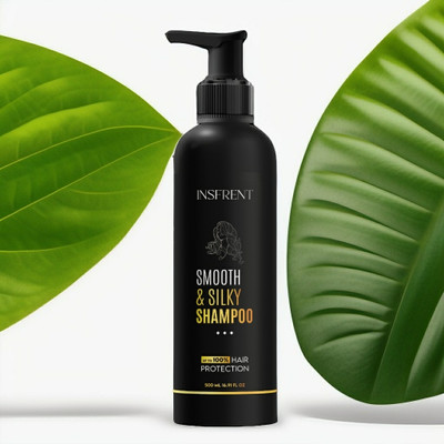 insfrent Smooth And Silky, Hair Shiner Shampoo For Professional Use (2 in 1)(500 ml)