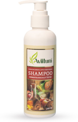 Aviitum Moroccan Argan Oil & Apple Cider Vinegar Shampoo 200ml, Soft & Shiny Hair(200 ml)