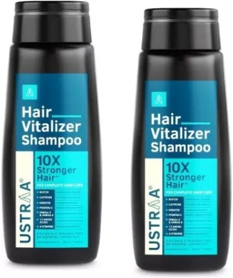 USTRAA Hair Vitalizer Shampoo-Dermatologically Tested,(250 ml) pack of 2(250 ml)