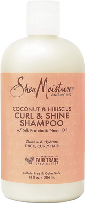 Shea Moisture Coconut & Hibicus Curl & Shine Shampoo(384 ml)