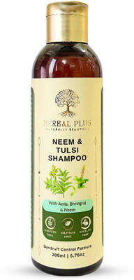 Herbal Plus Neem & Tulsi Shampoo | for Dandruff Control| Softens & Strengthen Hair(200 ml)