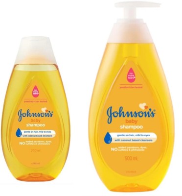 JOHNSON'S Baby shampoo 500 ml & 200 ml | Home and Travel Pack(700 ml)