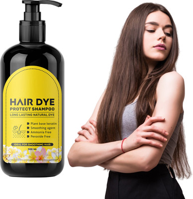 BKF Plant-Based Hair Dye Shampoo With Flower Extracts(300 ml)