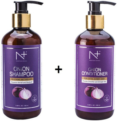 N PLUS PROFESSIONAL Onion Shampoo 300ml $ Onion Conditioner 300ml- 2 item(600 ml)
