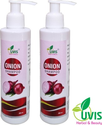 UVIS Herbal & Beauty Onion Shampoo (Pack of 2) Natural Hair Care for Strength & Shine(400 ml)