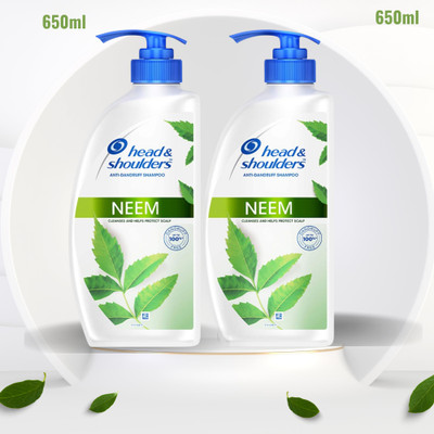 Head and Shoulders Neem, Anti Dandruff Shampoo(Neem 2*I)(1300 ml)