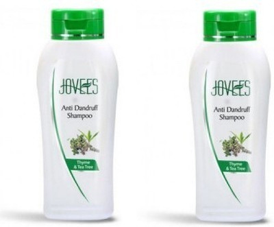 JOVEES Thyme & Tea Tree Anti Dandruff Shampoo (Pack of 2)(500 ml)