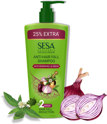 SESA Ayurvedic Anti-Hair Fall Shampoo with Bhringraj and Onion for Soft & Shiny Hair(500 ml)