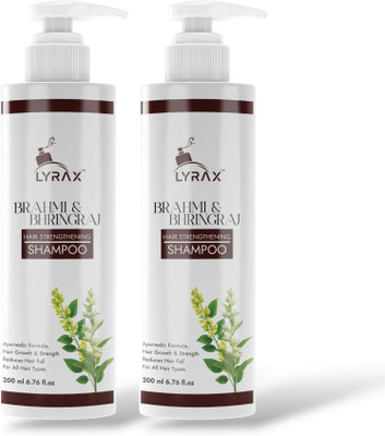LYRAX BRAHMI & BHRINGRAJ SHAMPOO (COMBO PACK)(400 ml)