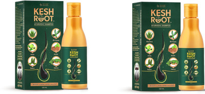 DOUBLE LIPS KESH ROOT Rj Kesh Root Ayurvedic Shampoo Pack of - 2(200 ml)