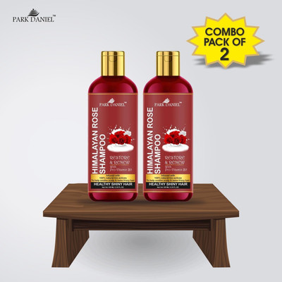 PARK DANIEL Premium Rose Shampoo -For Healthy and Shiny Hair Combo Pack 2 Bottle of 100 ml(200 ml)(200 ml)