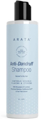 ARATA Anti-Dandruff Shampoo with Piroctone Olamine | Reduces Dandruff and Flakes(200 ml)