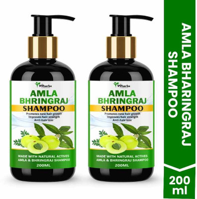 The 99 Herbs Company Amla Bhringraj Shampoo 200ml (Pack of 2) | Hair Growth & Anti Hair Fall(200 ml)