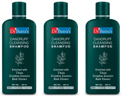 Dr Batra's Dandruff Cleansing Shampoo 200 G (Pack of 3)(600 ml)