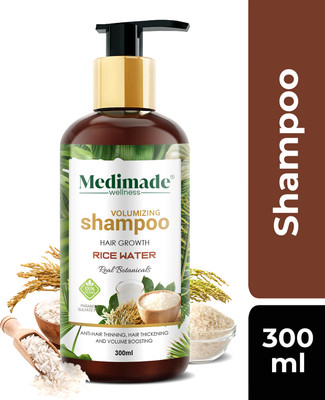 Medimade Volumizing Rice Water Shampoo - Pack of 1(300 ml)