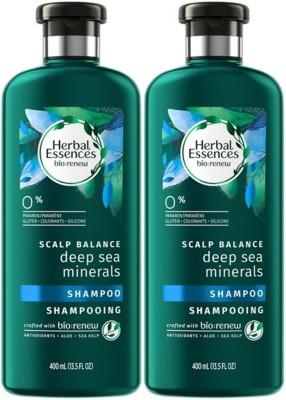 Herbal Essences IMPORTED SCALP BALANCE DEEP SEA MINERALS SHAMPOO 400 ML PACK OF 2(800 ml)