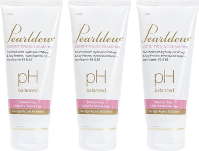 Pearldew Conditioning Shampoo 100 ml | With Aloe, Keratin & Wheat Germ Oil(300 ml)