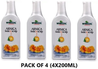 WHEEZAL Arnica Hair N Scalp Shampoo (Pack Of 4)(800 ml)