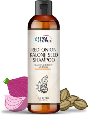 Avira Essential Anti Dandruff Red-Onion Kalonji Seed Shampoo For Women & Men| SLS & Paraben Free(200 ml)