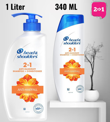 Head and Shoulders 2-in-1 Anti-Hairfall Anti-Dandruff Shampoo + Conditioner in One for Unisex(1340 ml)