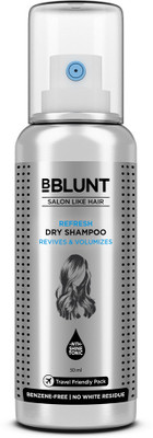 BBlunt Refresh Dry Shampoo to Instantly Refresh & Add Volume | Benzene-Free| No Residue(50 ml)