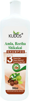 Kudos Ayurveda Amla, Reetha & Shikakai Shampoo(500 ml)